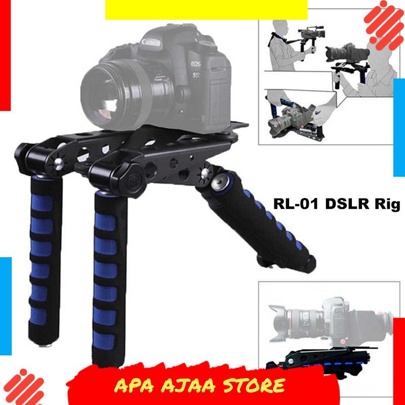 Best Seller ! Stabilizer Kamera Foldable Shoulder Mount Rig for DSLR - RL-01