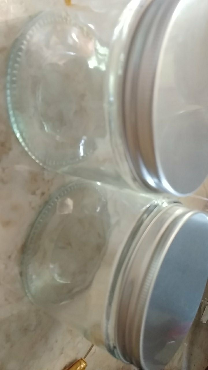 Toples Kaca Tutup Silver /toples Kaca 400 Ml / Botol Kaca / Glass Bottle / Jar Bottle/ Botol Pudding