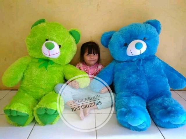 DEEBILASHOP - BONEKA BEAR JUMBO / BONEKA BEAR UKURAN 1 METER / BONEKA BERUANG JUMBO / BONEKA BEAR MU