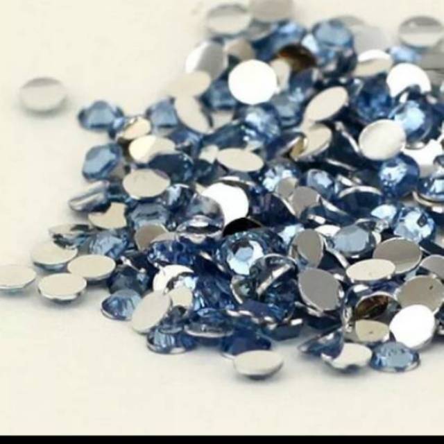 Rhinestone  biru muda isi +-1000pcs