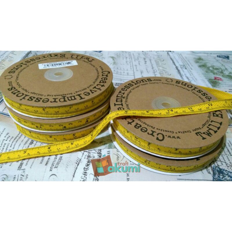 Twill Tape Meteran Kuning