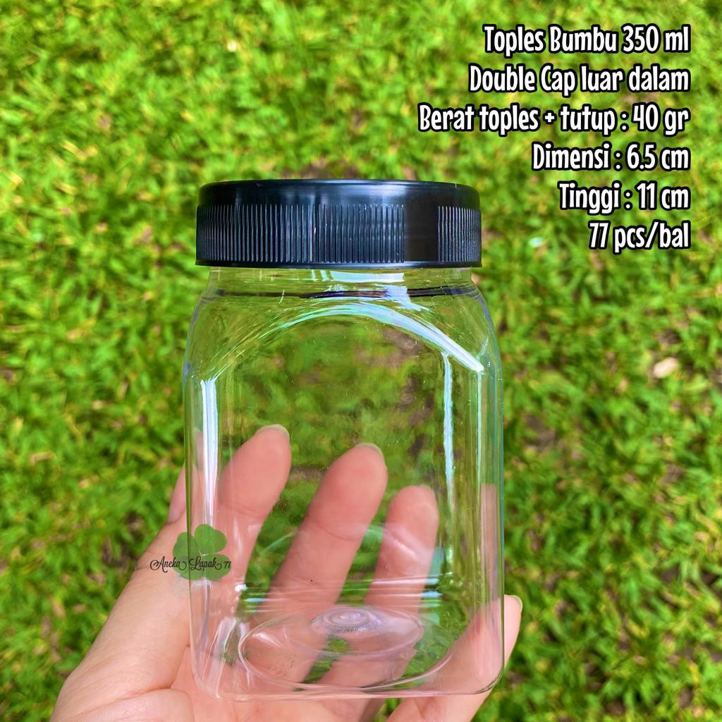 Toples jar bumbu 350 430 ml toples plastik murah jar bumbu murah laris