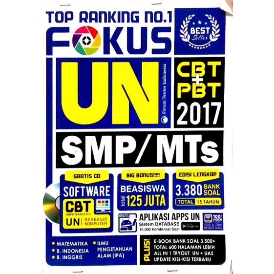 BUKU FOKUS UN SMP/MTS 2017-BEST SELLER