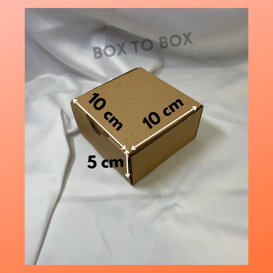 

Kardus Mini 10 Pcs ukuran 10x10x5 cm dus packing untuk kemasan BARU die cut model pizza box