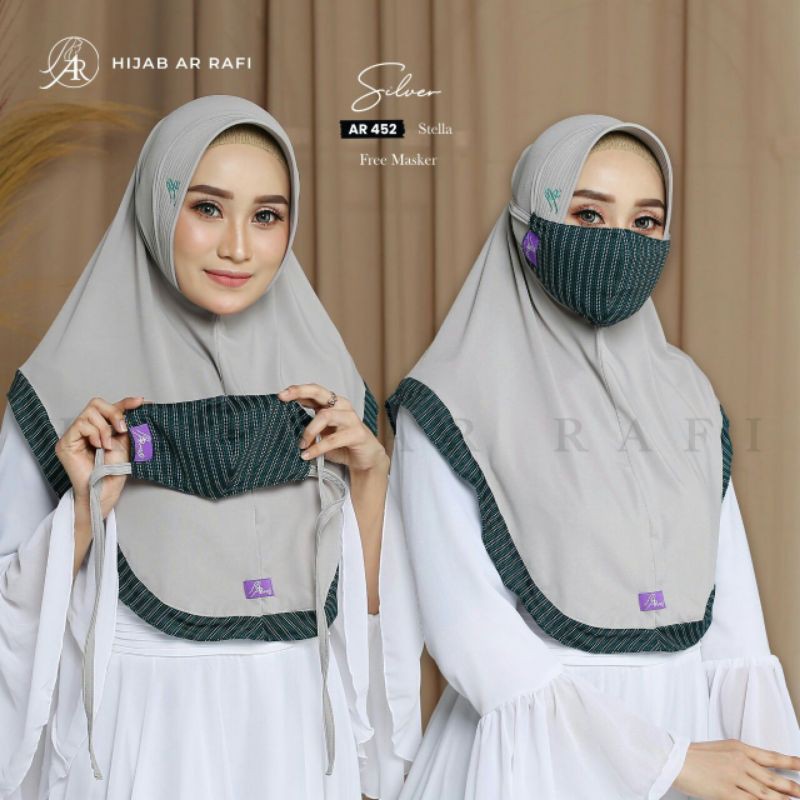 Hijab arrafi/ hijab instan/Arrafi 452/ jilbab arrafi