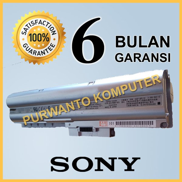 Original Baterai Laptop SONY VAIO VGN-Z670NB VGN-Z798YX VGN-Z19N VGN-Z93FS VGN-Z46MDB VGN-Z890GLX VG