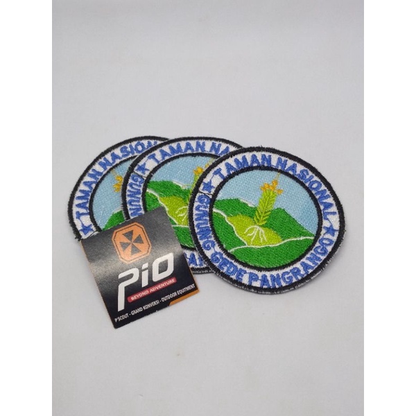 EMBLEM GUNUNG / EMBLEM TM GUNUNG GEDE PANGRANGO Bordir