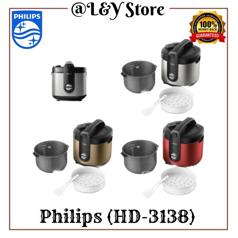 Philips Rice Cooker 2 L HD3138 / 3138 Premium Plus