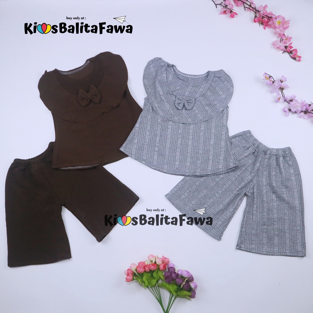 (POLOS) Setelan Intana Anak uk 1-4 Tahun / Set Bawahan Kulot Anak Perempuan Import Atasan Model Dress