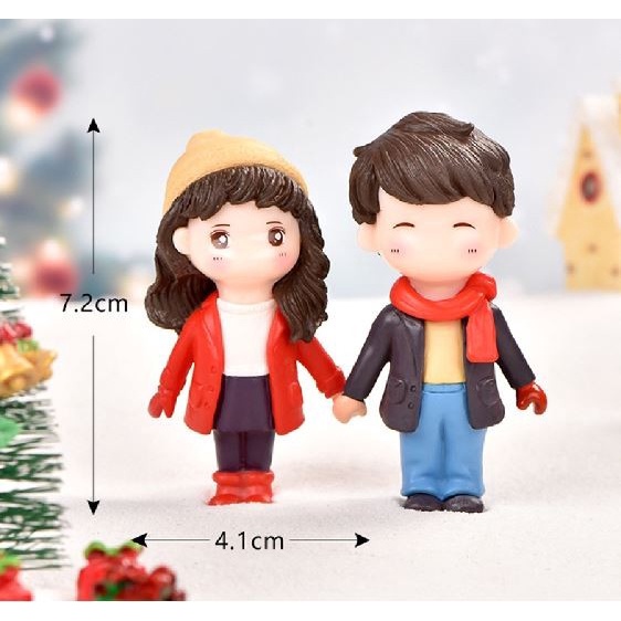 Miniature Lover Figures - Lovers Couple Figurines #36 (2pcs)