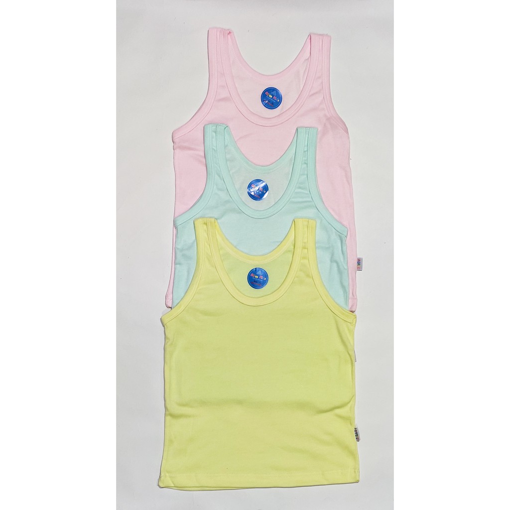 Agree Kids ~ 3 Pcs Singlet Anak, Pakaian Dalam Anak, Kaos dalam Anak Laki-laki &amp; Perempuan ~ Sahabi.