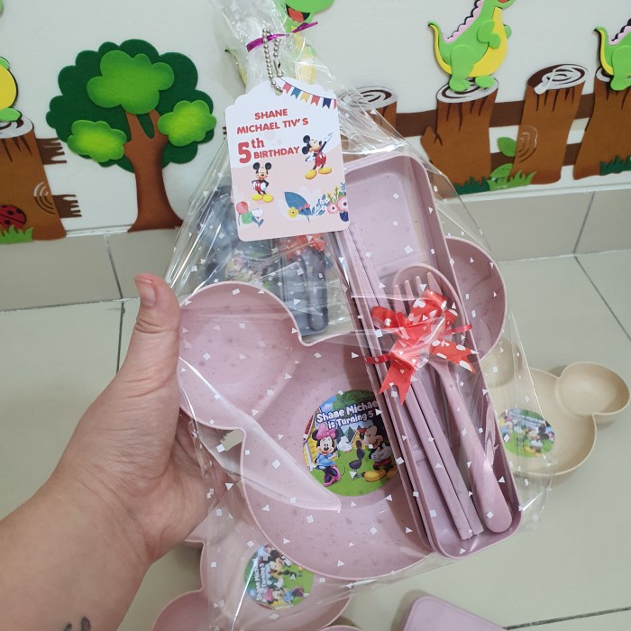 Hampers Anak Ulang Tahun Souvenir Set Alat Makan Piring Mangkok MURAH