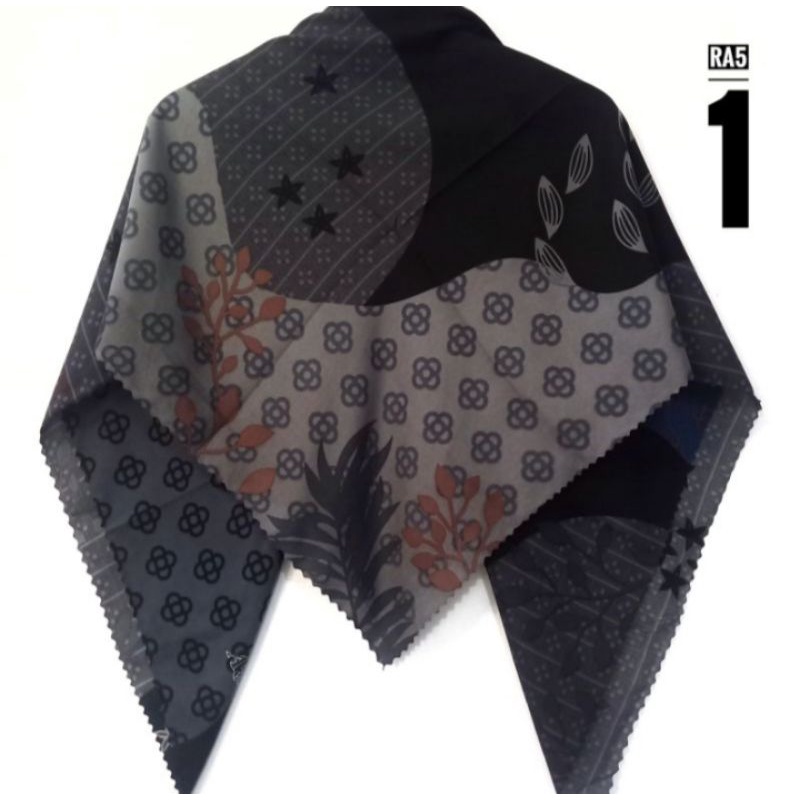 Segi empat azara motif laser cut