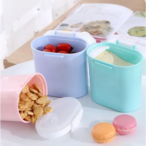 Tempat Susu Bubuk Bayi Portable Sealed Size L/Kotak Snack Biskuit 400g Toples Susu