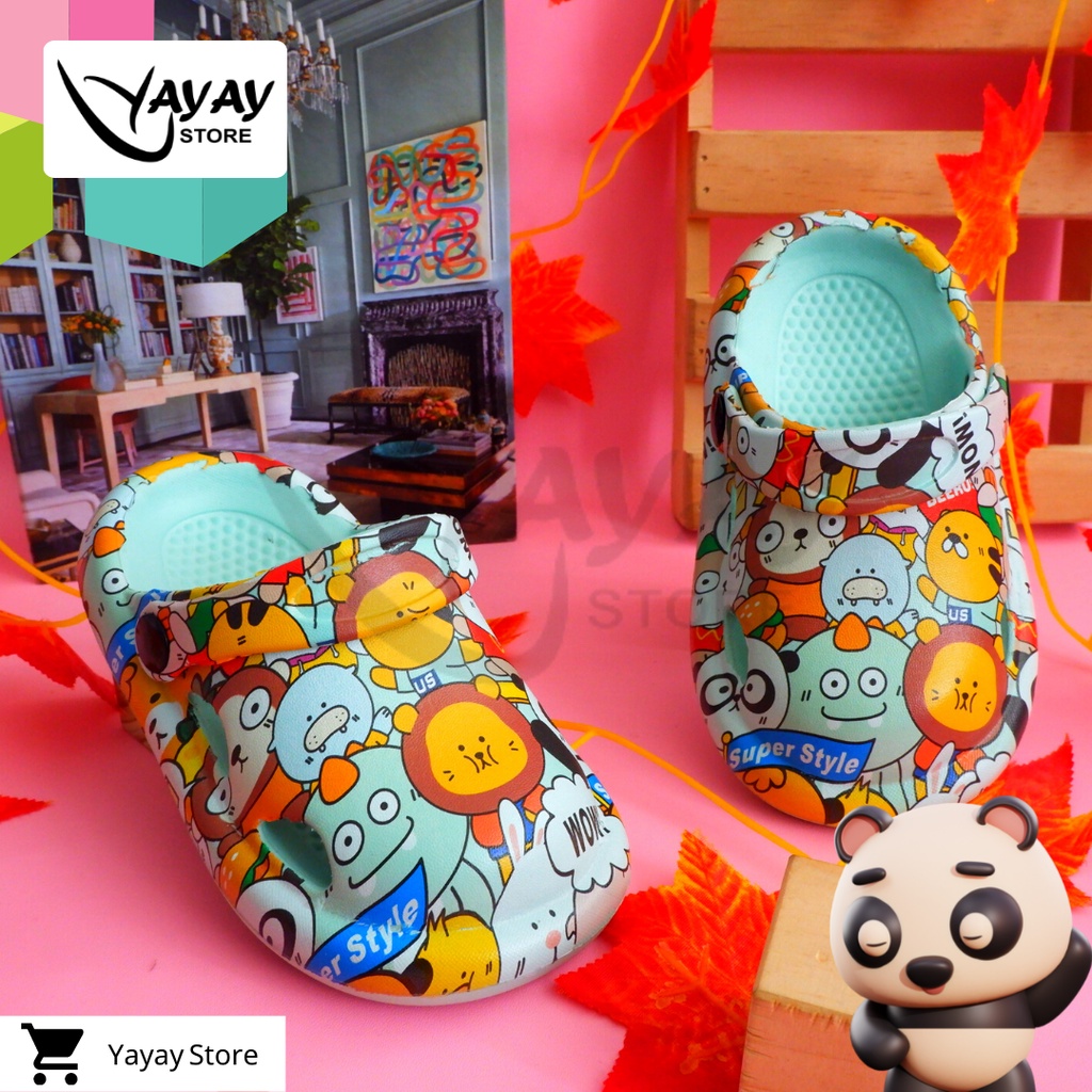 Sendal New Arivval Printing  Sendal Anak Anak  Sendal Bapaw  Sandal Kodok Anak Anak 603AA