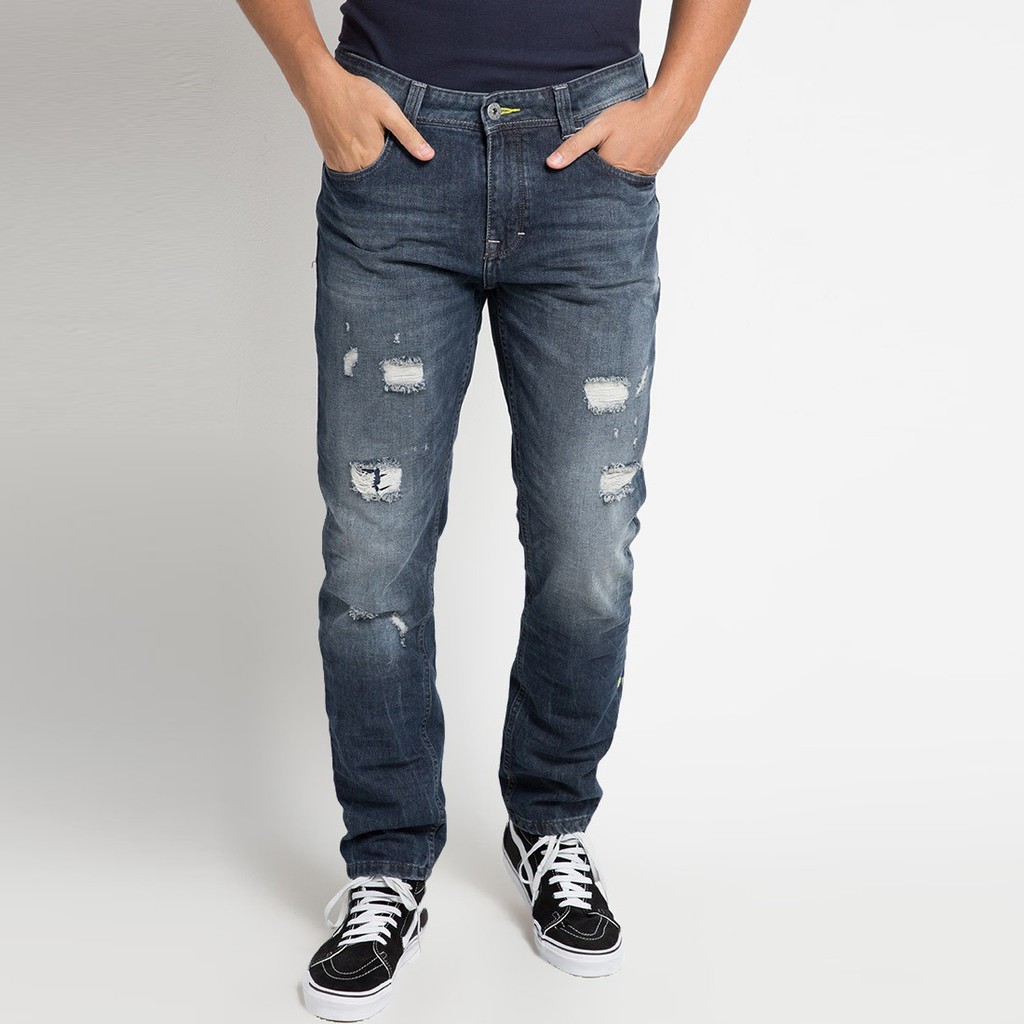 CELANA JEANS PRIA Dark Vulcan RA JEANS Shopee Indonesia