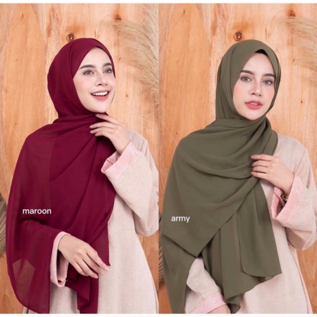 PASHMINA SABYAN POLOS/CERUTTY PREMIUM 170X75/PASHMINA INSTAN POLOS