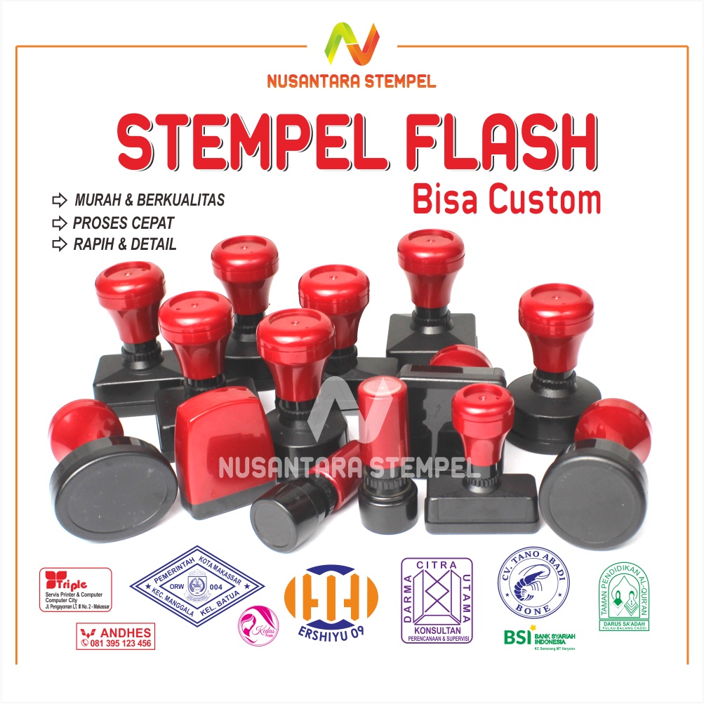 

Stempel Custom Flash Warna Otomatis Stampel Usaha Cap Toko Perusahaan Pengesahan Stamp Online Shop Brand Logo