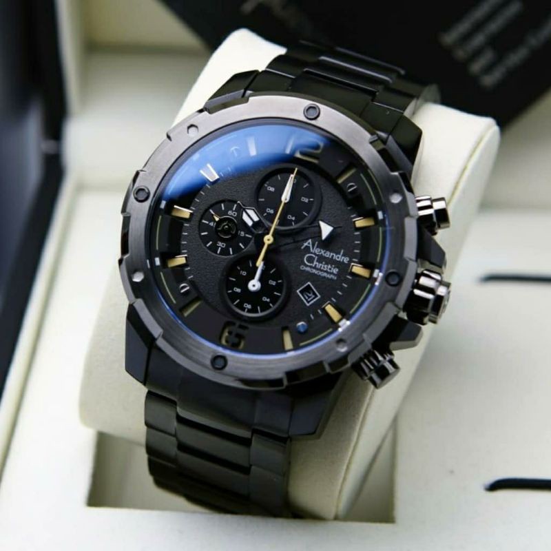 ALEXANDRE CHRISTIE AC 6410MC PRIA 6410 BLACK BLUE ORIGINAL