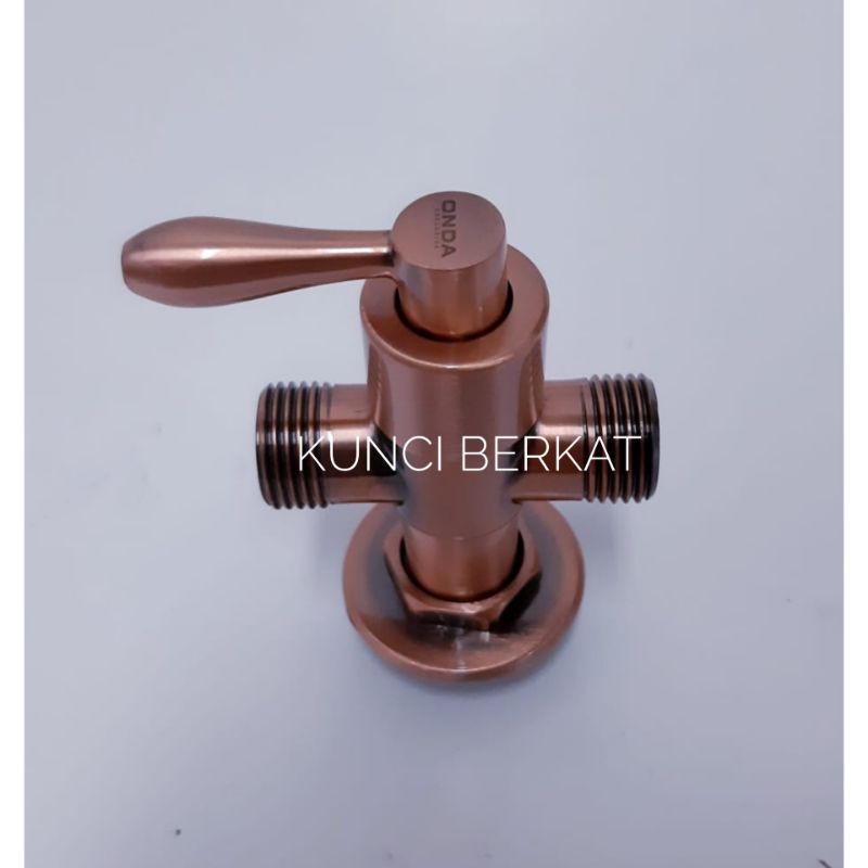 Stop kran double Anti/Stop keran double Onda Exclusive Rose Gold/Kran Toilet