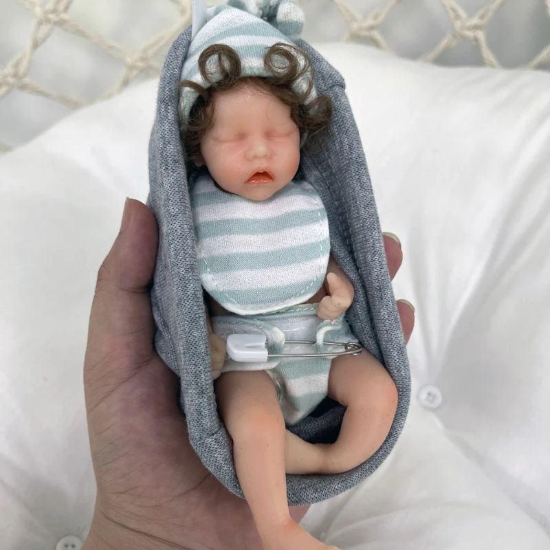 New! Miniatur Reborn Doll Boneka Mini Full Silikon Lentur Realistis