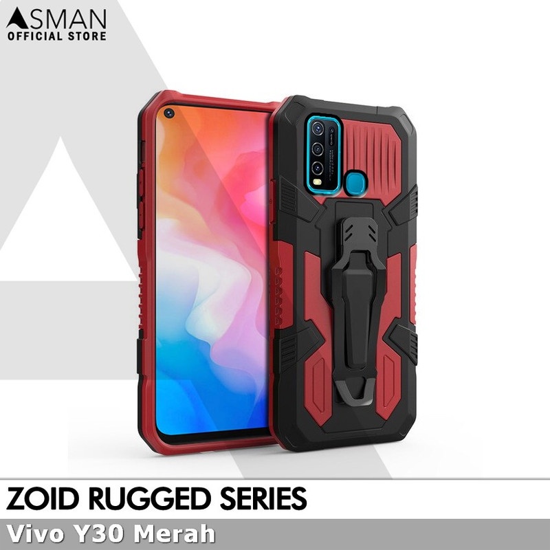 Asman Case Vivo Y30 Zoid Ruged Armor Premium