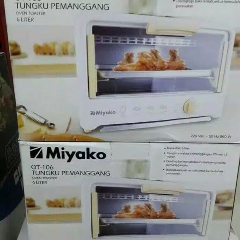 Miyako Oven Toaster Listrik Pemanggang Roti Bolu Ayam Ikan murah