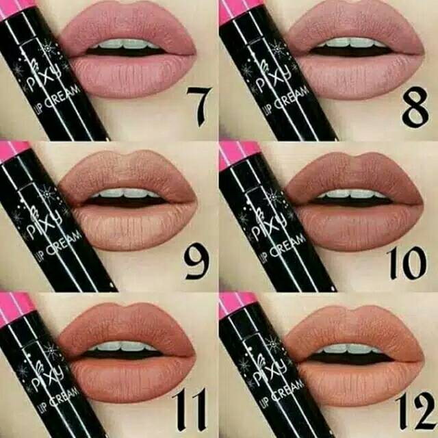 New Shades 7 8 9 10 11 12 Pixy Lip Cream Matte Shopee Indonesia Lipstik pixy matte gaudy orange