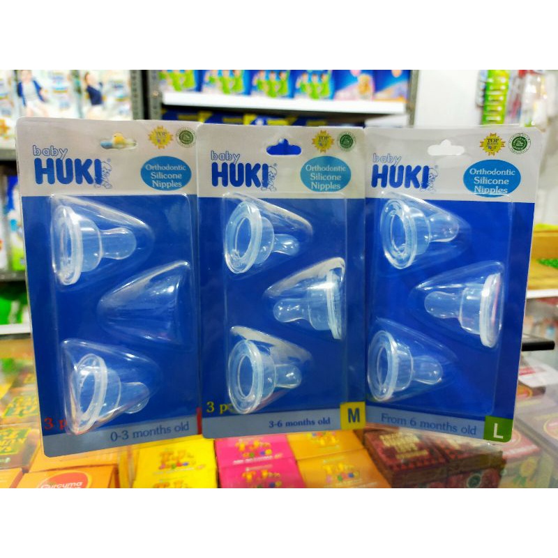 niple huki gepeng/karet dot huki gepeng isi 3
