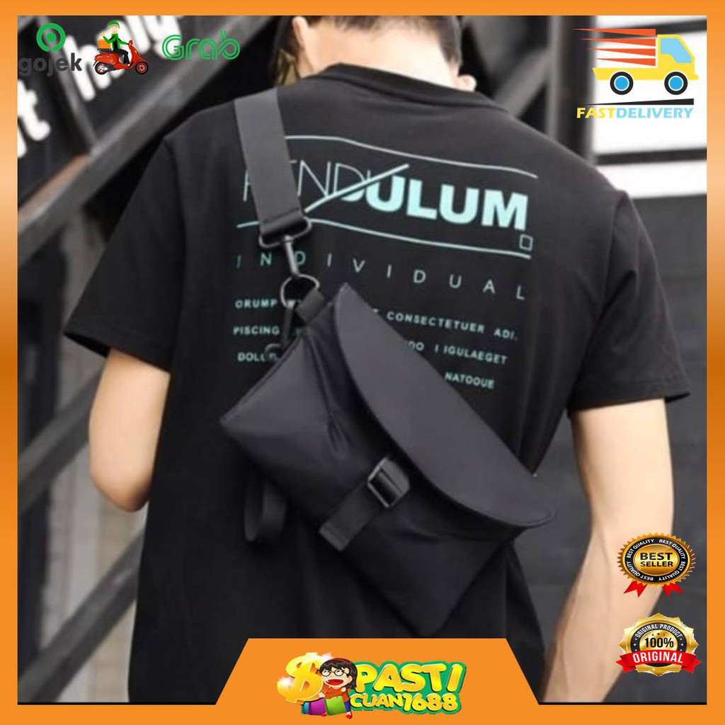 {PACU1688} TAS SELEMPANG PRIA TAS HANDBAG BLACK RAVEN / TAS SELEMPANG TAS CLUTCH HANDBAG MULTIFUNGSI