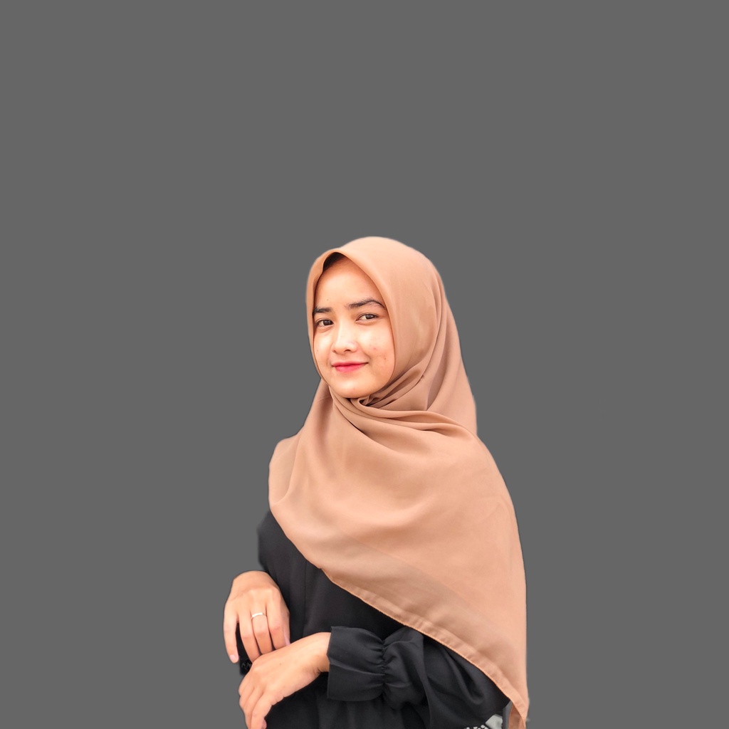 Daily hijab Bella square 115x115 | bela kerudung | potton |  jilbab hijab segi empat | double hycon bella hycoon-bella mocca