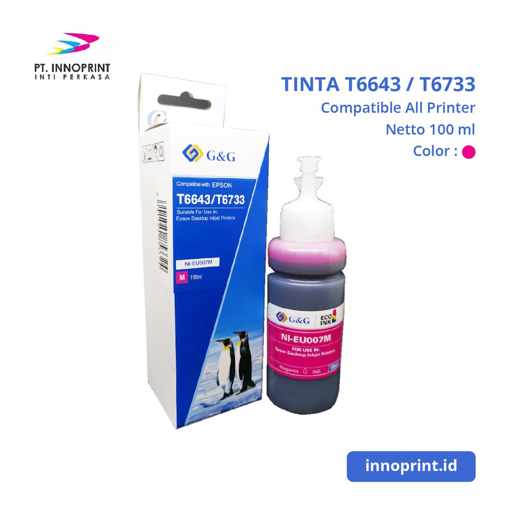 Tinta 664 Series 100ml FOR PRINTER L120/L210/L220/L360 T6641 / T6642 / T6643 / T6644