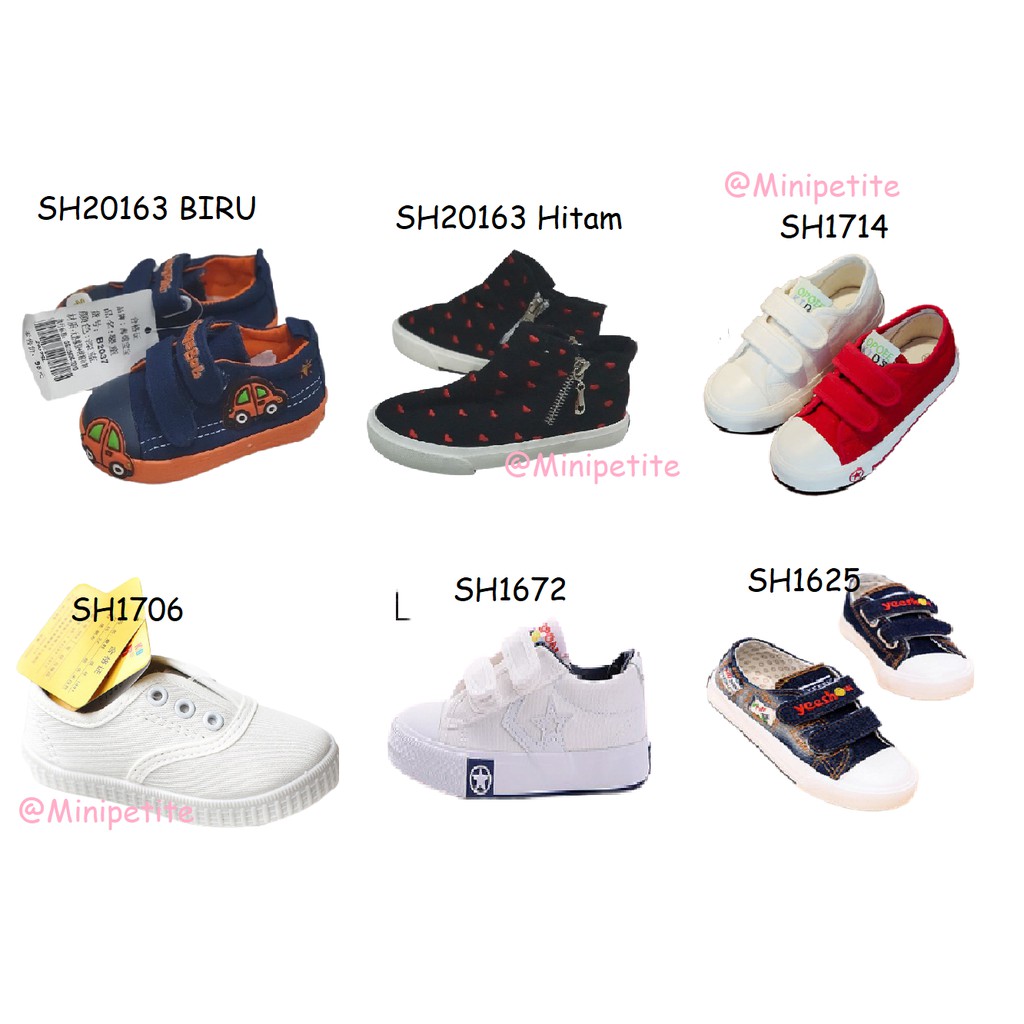 BUNDLING Sepatu Sneakers Kanvas Anak Laki Laki Perempuan