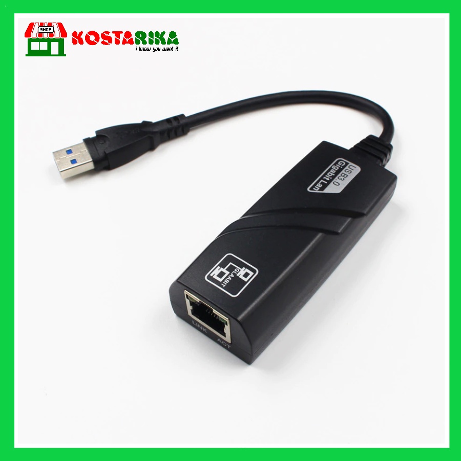 Kabel USB 3.0 Ke Ethernet Gigabit RJ45 Lan (10 100 1000) mbps Adaptor