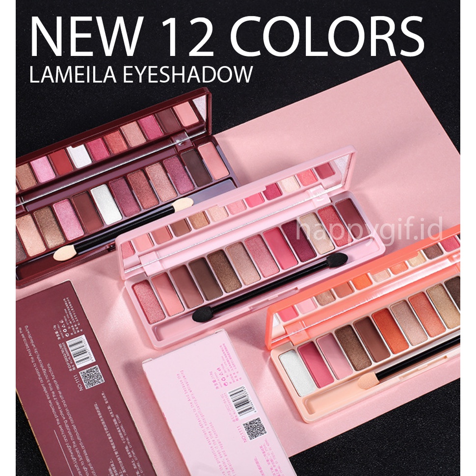 LAMEILA NEW 12 Warna Eyeshadow Nude Color Eyeshadow LA010 1111