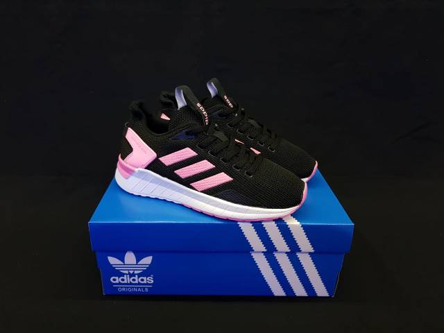 Sepatu Adidas Questar Ride Grey Black Pink Abu Peach Termurah Berkualitas Best Seller Kado Hadiah