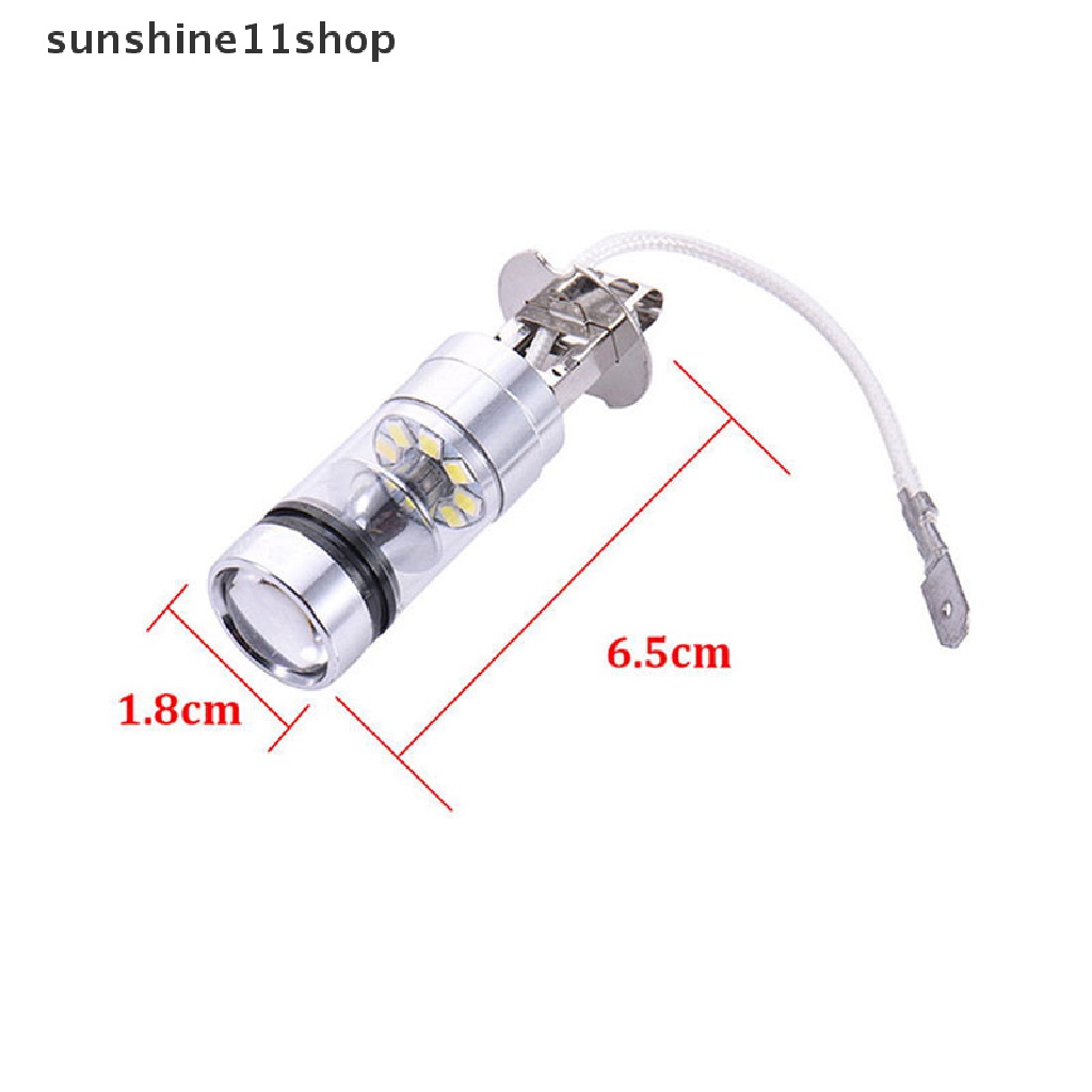 Sho - Lampu LED H3 100W 12 / 24V Untuk Fog Lamp / Headlight Mobil