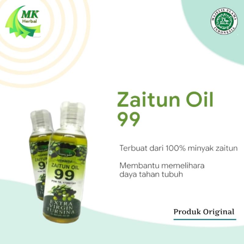 

Zaitun Oil 99 Ekstrak Virgin Tursina 60ml