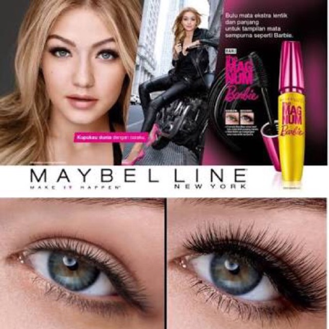 magnum barbie mascara maybelline