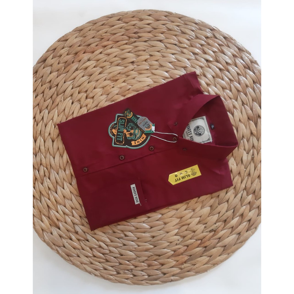 Kemeja pria lengan pendek polos