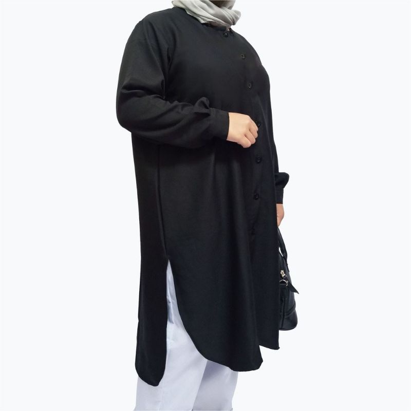 Kemeja Tunik Jumbo Ld 126cm Fit To XXXL