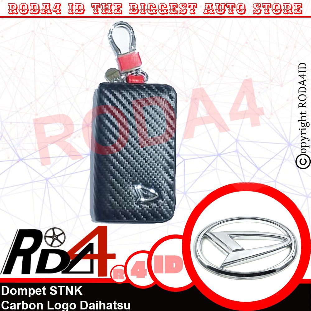 Dompet STNK Mobil Logo Daihatsu Motif Carbon