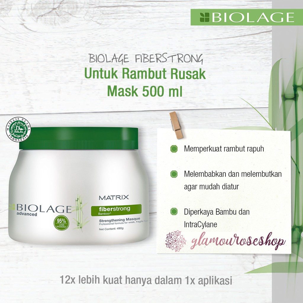 ❤️Glamouroseshop❤️ MATRIX Biolage FiberStrong Bamboo Strengthening Masque 490 g