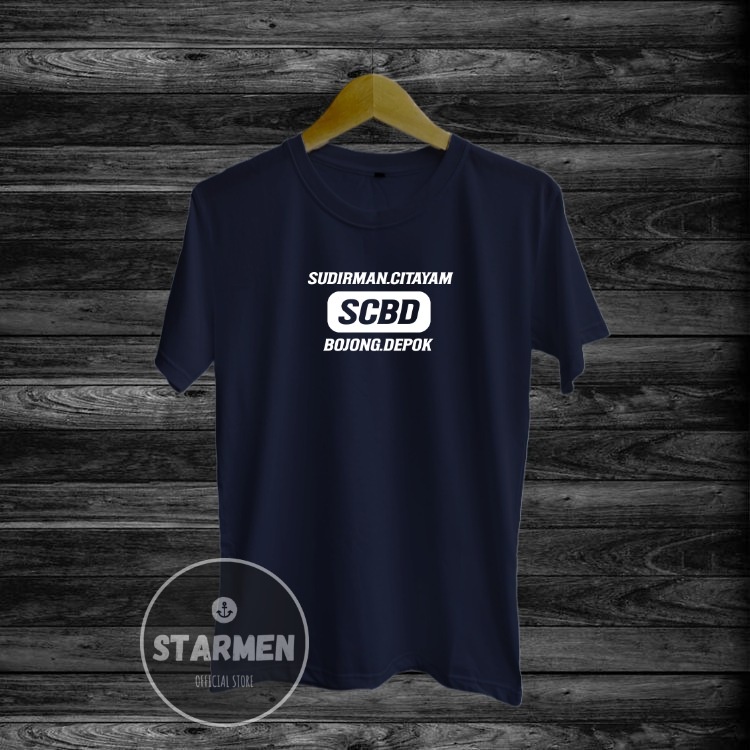 Kaos Distro Pria T-Shirt Motif Kata Kata SCBD
