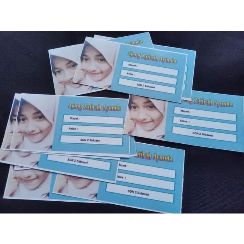 

STIKER NAMA BUKU/STIKER PELAJARAN/STIKER PHOTO