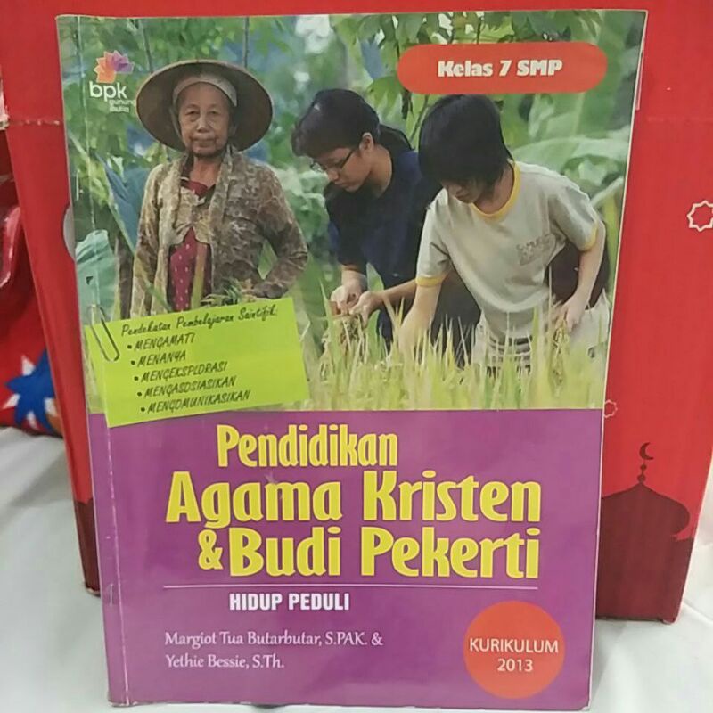 buku pendidikan Agama kristen kelas 7 (bekas)