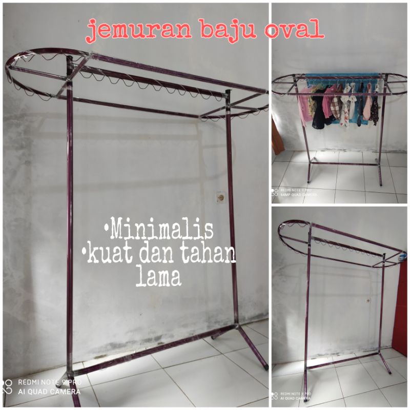 Jemuran baju minimalis| Jemuran baju oval|jemuran baju kuat dan tahan lama