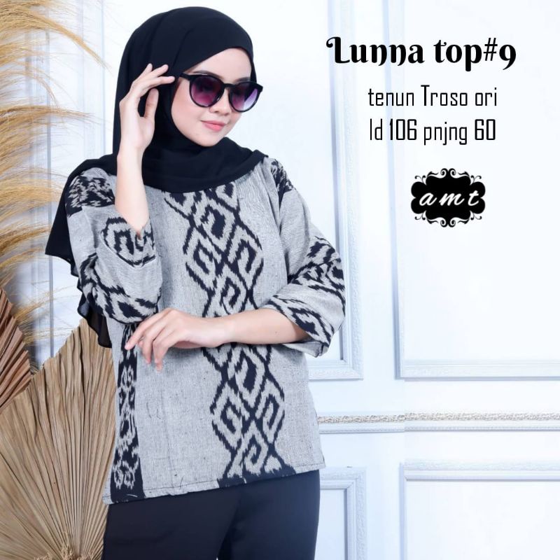 LUNNA TOP - ATASAN ETNIK WANITA - BLOUSE TENUN TROSO - ETHNIC BLOUSE - BLUS ETNIK TENUN