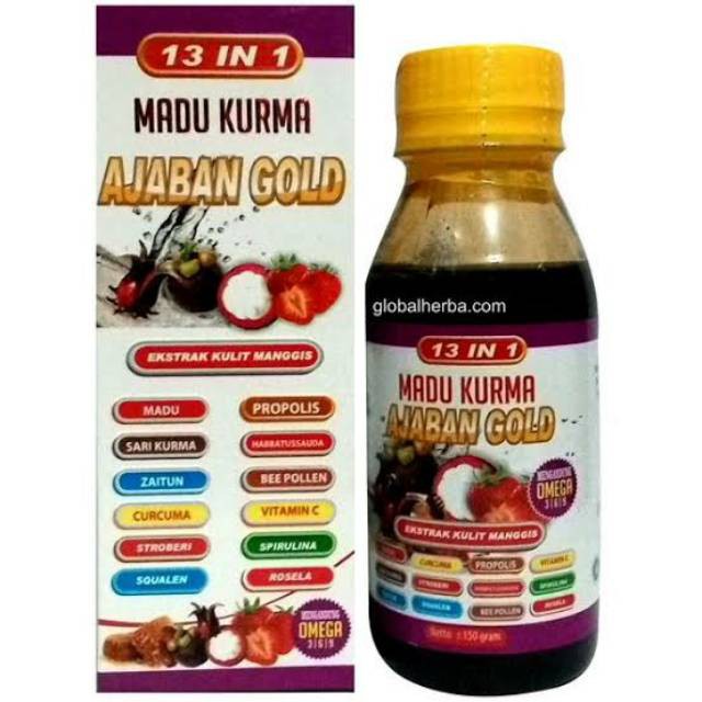 PROMO Madu Kurma 3 In 1 Ajaban Gold Madu Batuk Flu 150ml