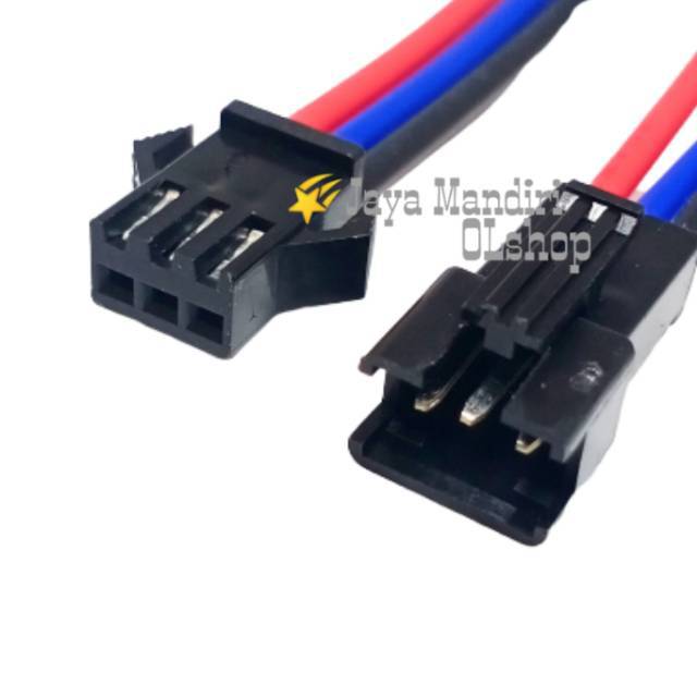 Socket Terminal Kabel Male Female SM 3 Connector + Pengait + Cable Tebal SM3